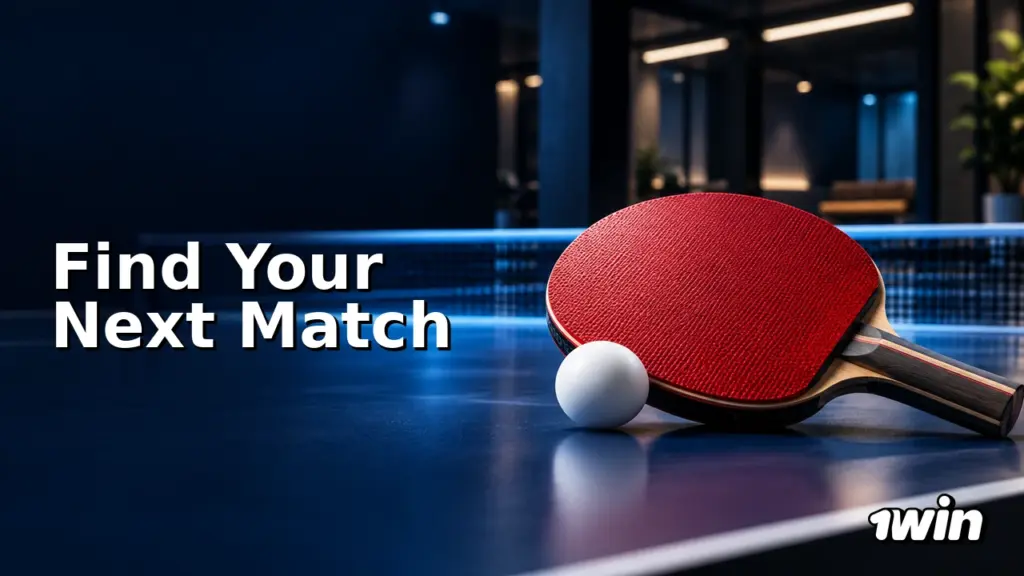 1win table tennis illustration