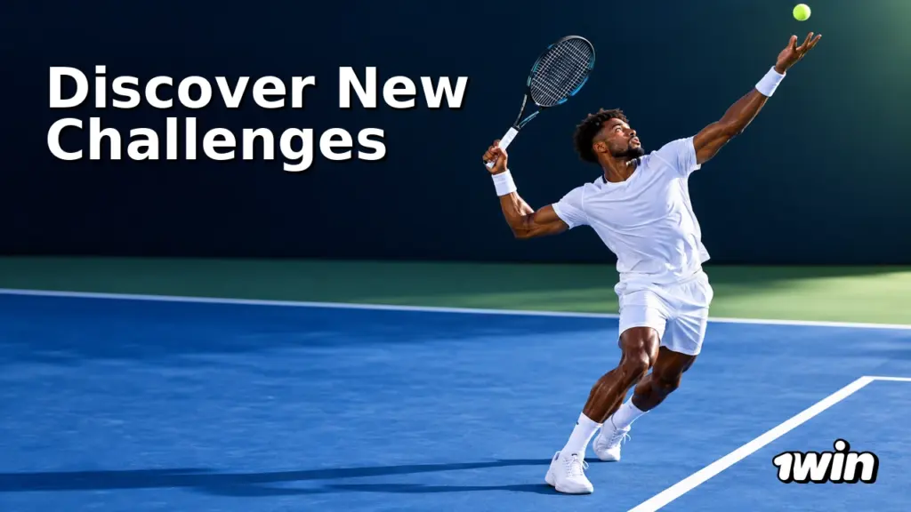 1win tennis illustration