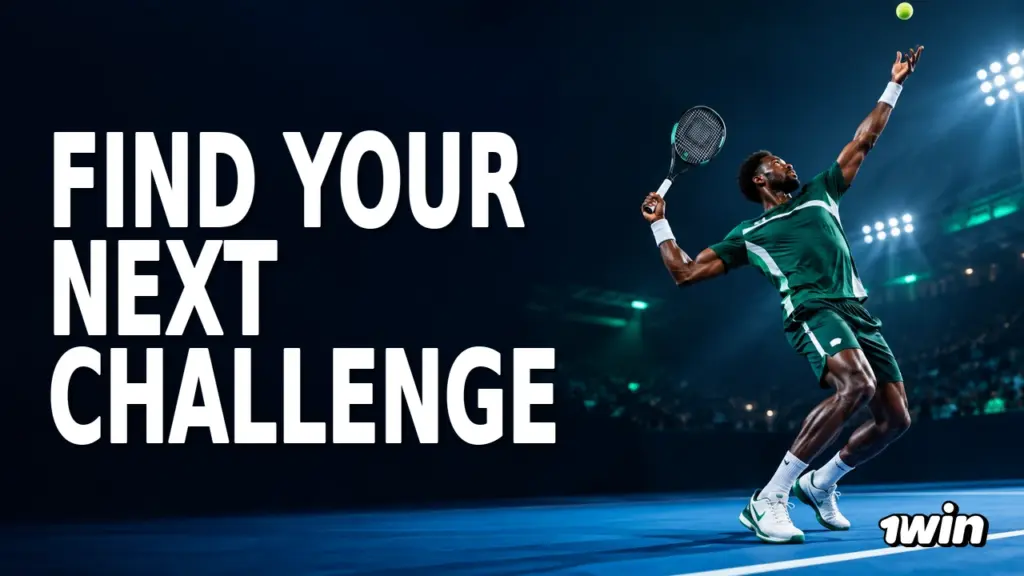 1win tennis illustration
